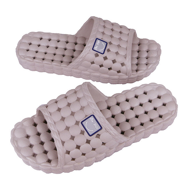 2022 slipper bathroom loophole drag couple drag hollow out smiling face small grape granule candy color man