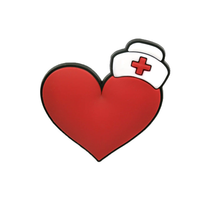 Free Shipping 1Pcs PVC Hospital Medical Series Shoe Charms  Ambulance Mask Shoes Accessories Fit Crocs Wristbands Unisex Gifts