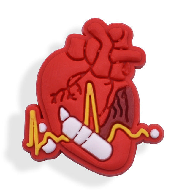 Free Shipping 1Pcs PVC Hospital Medical Series Shoe Charms  Ambulance Mask Shoes Accessories Fit Crocs Wristbands Unisex Gifts