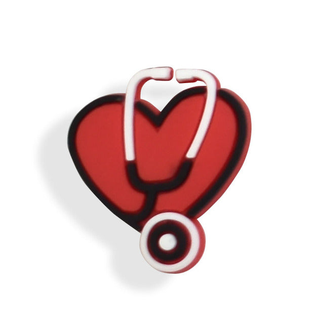 Free Shipping 1Pcs PVC Hospital Medical Series Shoe Charms  Ambulance Mask Shoes Accessories Fit Crocs Wristbands Unisex Gifts