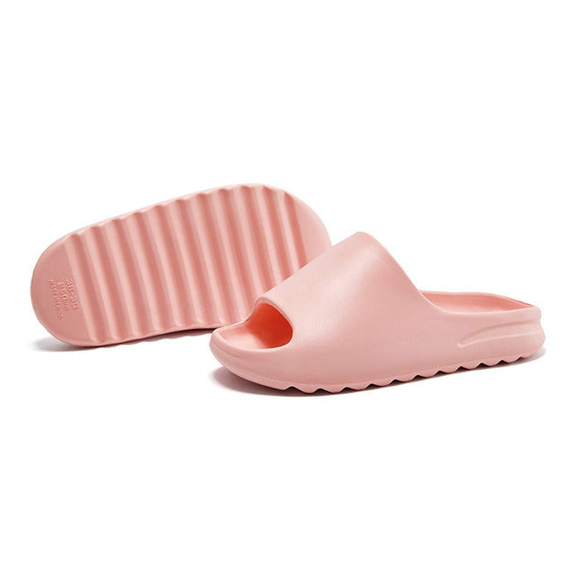 Summer Winter Slippers Women Men Sandals 2022 Casual Beach Shoes Soft Bottom Slides Thick Platform EVA Anti-Slip Home Slipper